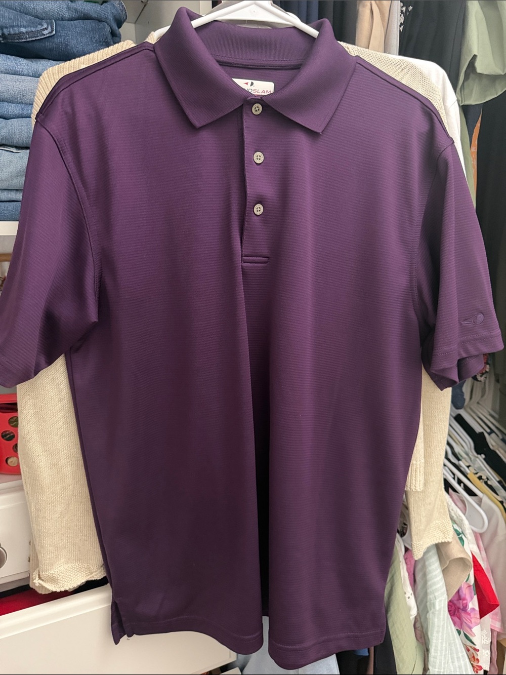 Men's Purple Polo Shirt - Classic Short Sleeve